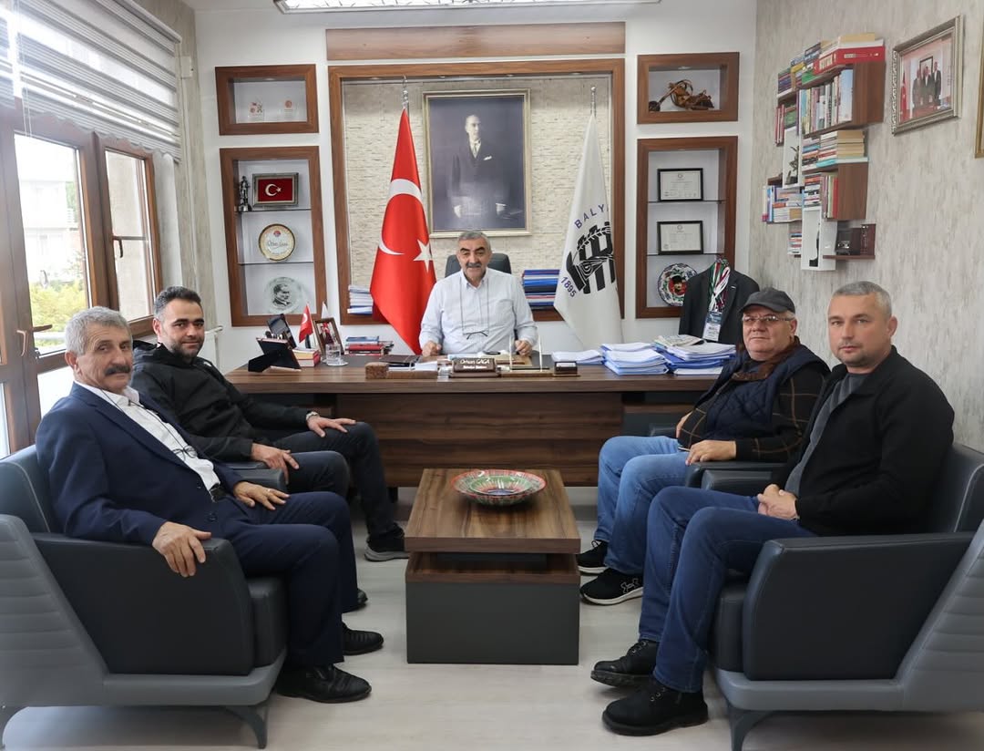 Balıkesir Balya Belediye Başkanı Orhan Gaga, Ziraat Odası ve Süt Üreticileri Birliği Başkanlarını Ziyaret Etti