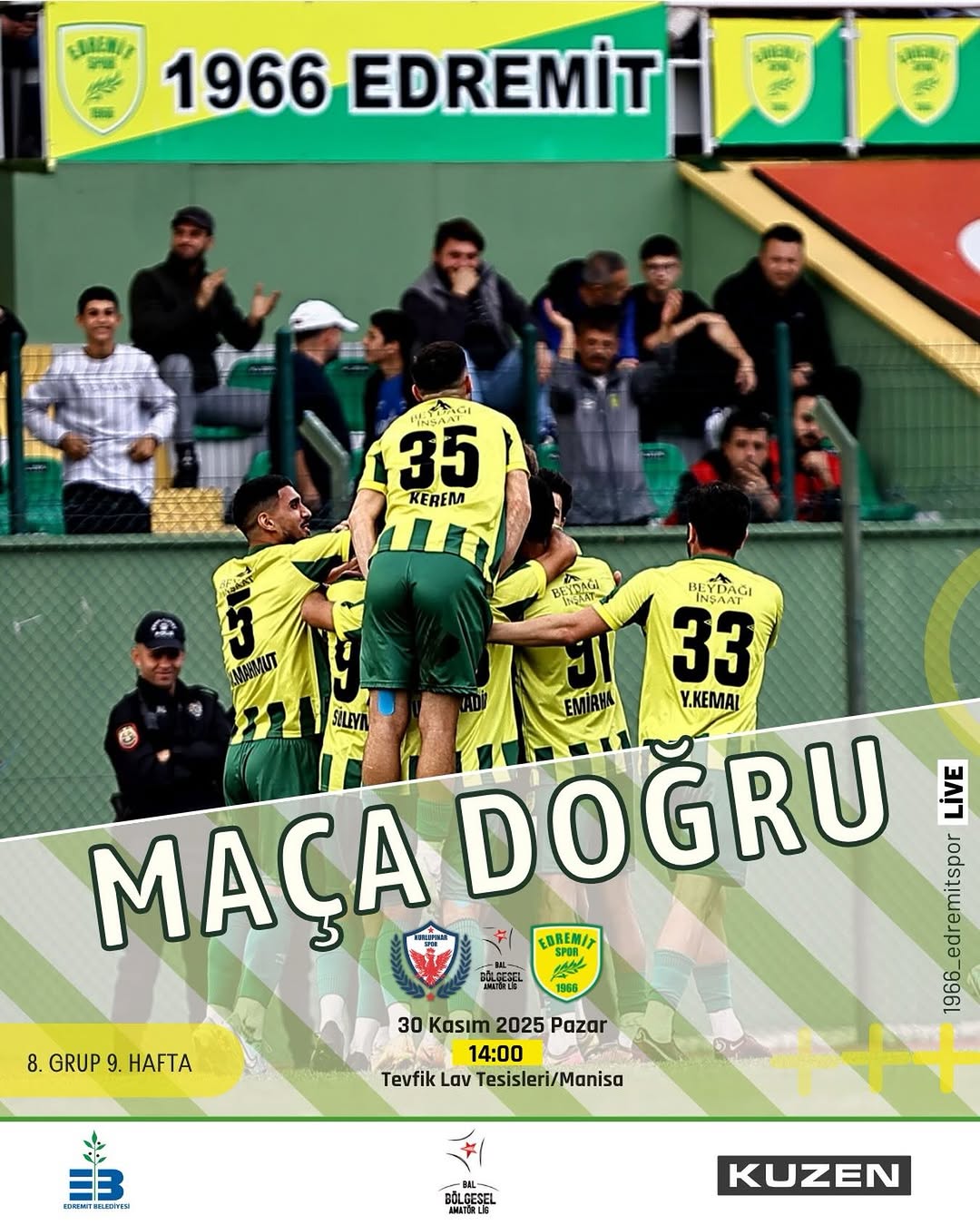 Edremitspor, Manisa'da Nurlupınarspor ile Karşılaşıyor