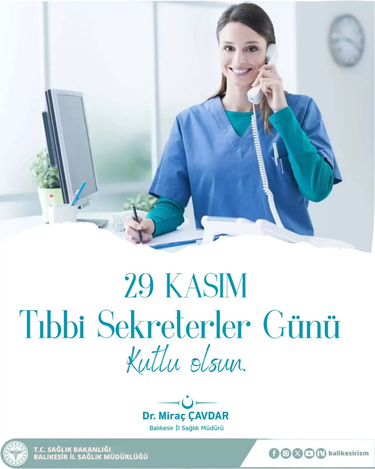 Balıkesir'de Tıbbi Sekreterler Günü Kutlaması