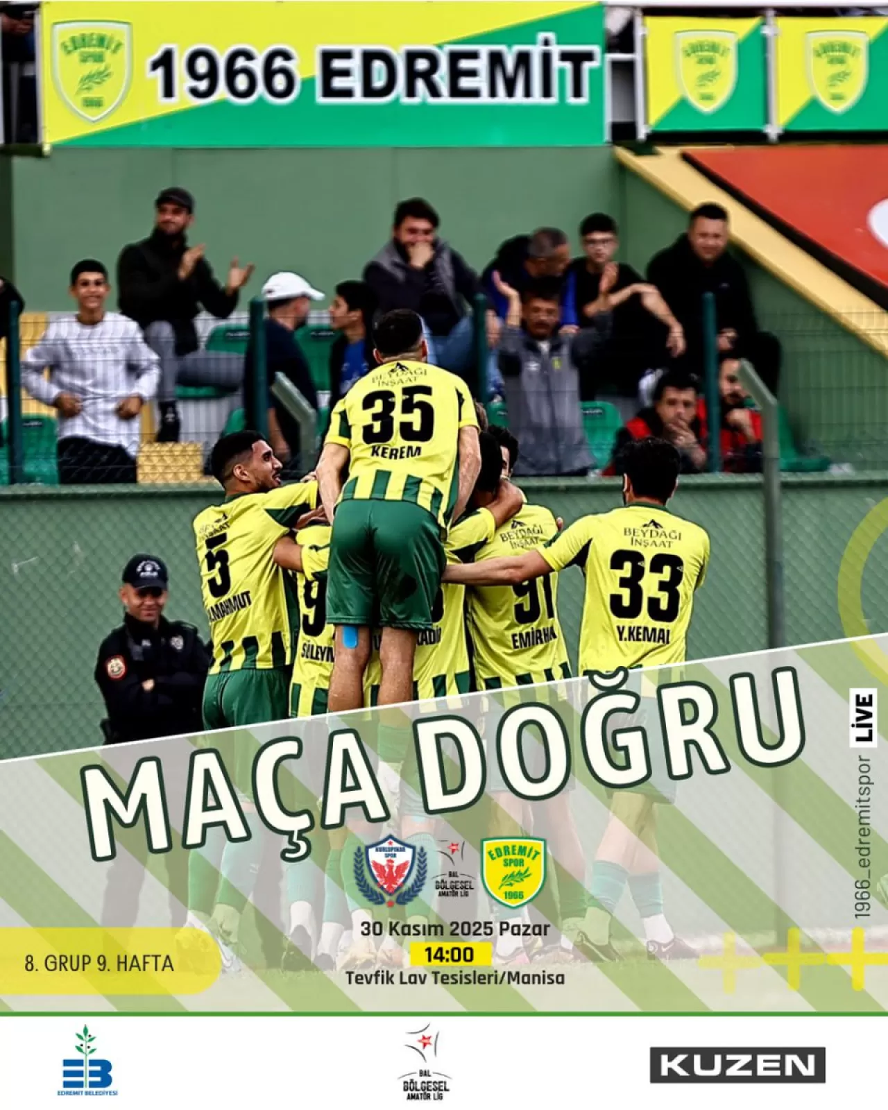 Edremitspor, Manisa'da Sahaya Çıkıyor: Bölgesel Amatör Lig'de Kritik Mücadele