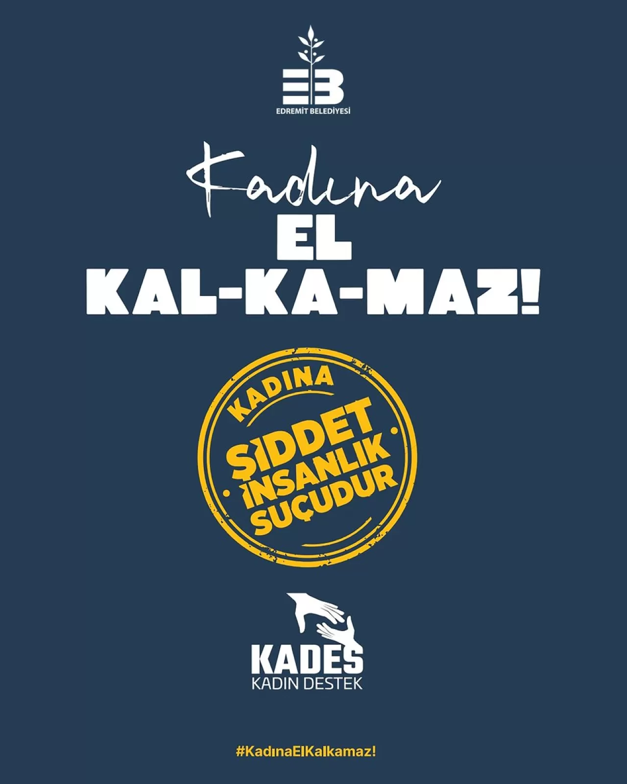 Edremit Belediyesi'nden Kadına Şiddete Karşı Güçlü Mesaj