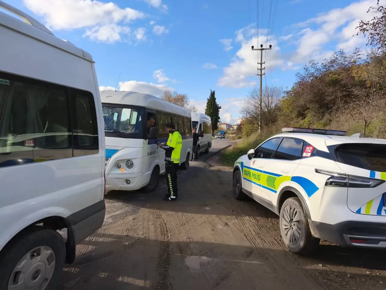 Sındırgı'da Öğrenci Servis Araçlarına Kapsamlı Denetim