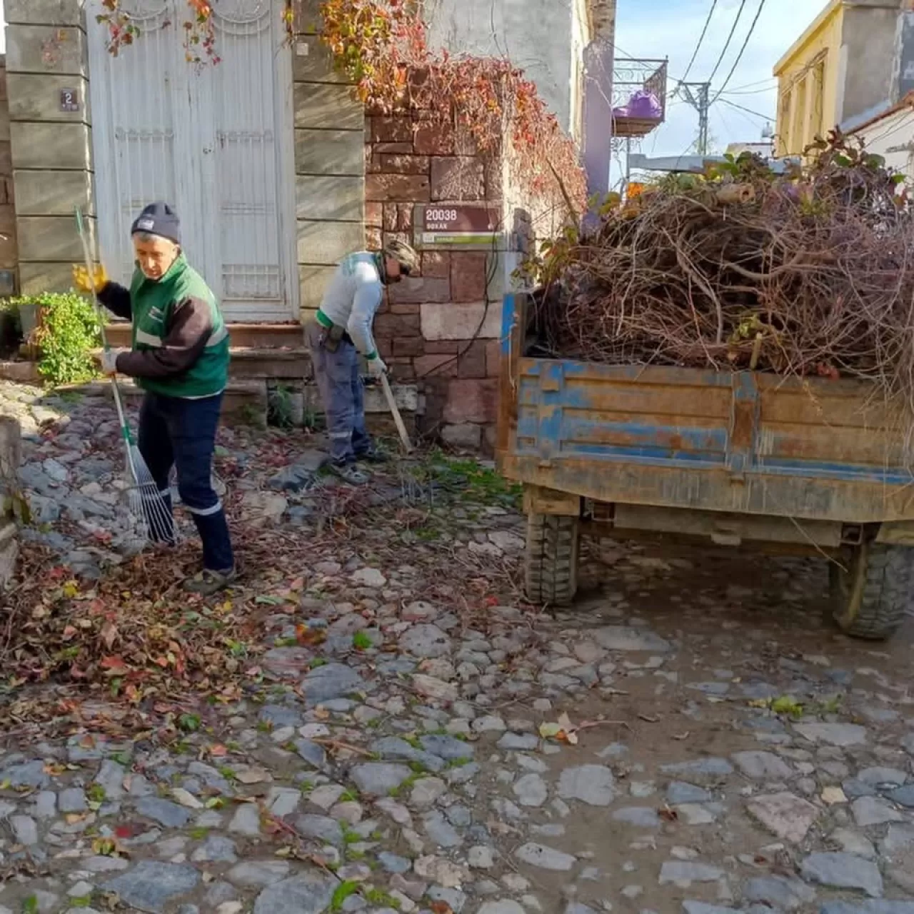 Ayvalık'ta Park ve Bahçelerde Sonbahar Temizlik Seferberliği