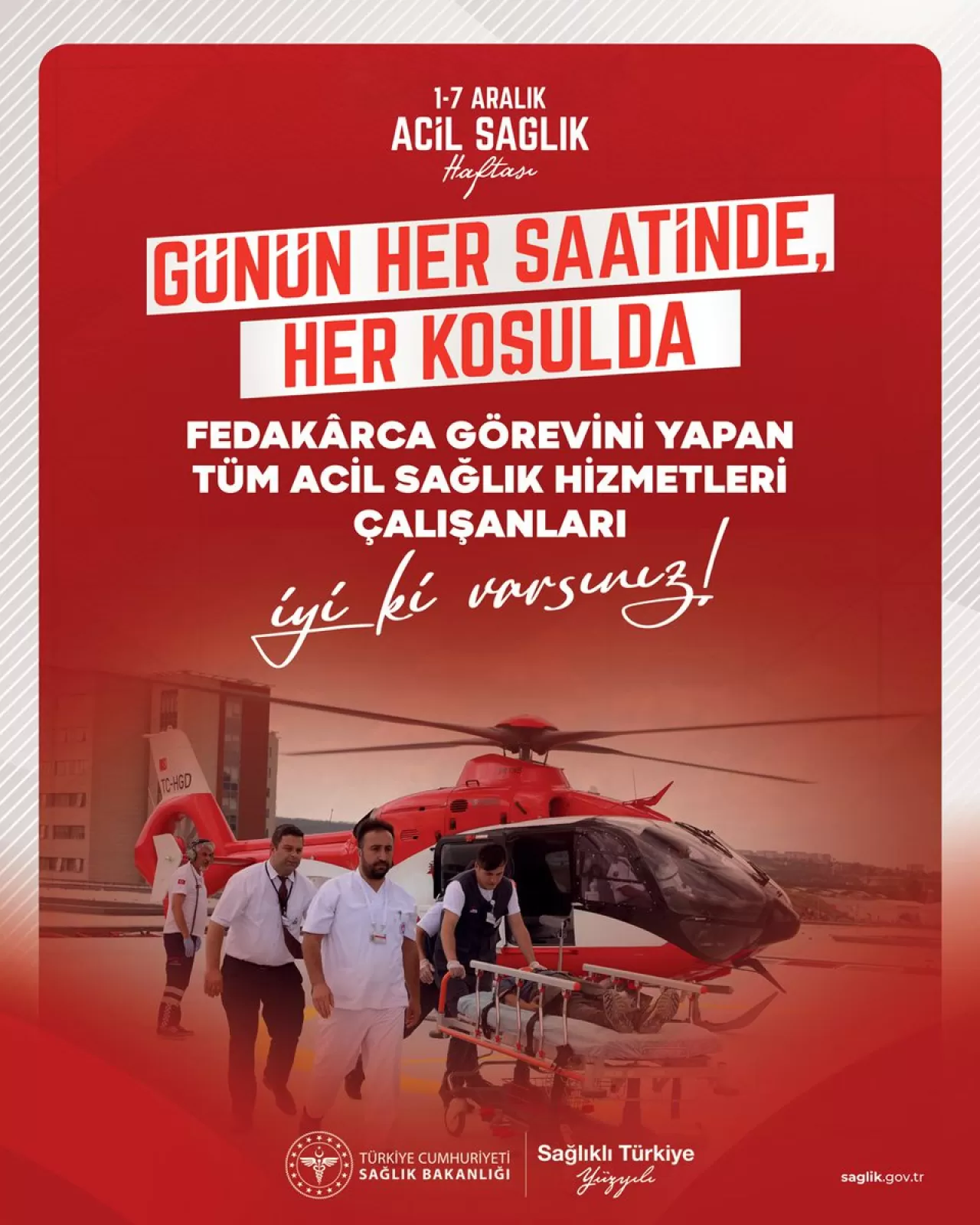 Acil Sağlık Hizmetleri Çalışanları Gece Gündüz Demeden Görev Başında