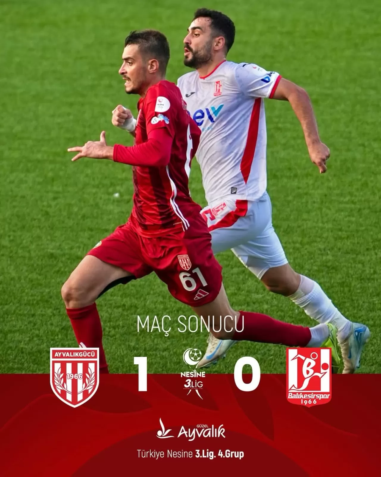 Ayvalık Derbisinin Galibi Ayvalıkgücü Belediyespor