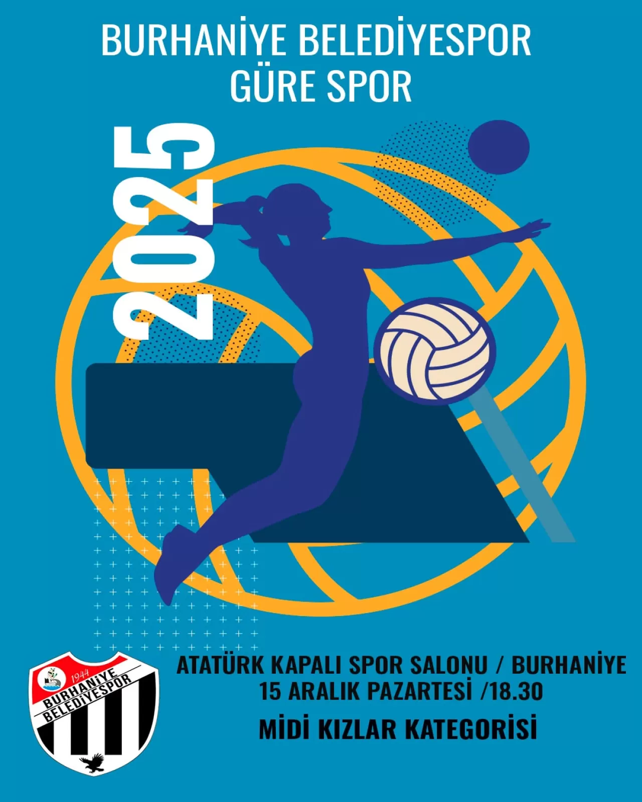 Burhaniye'de Voleybol Maçına Tüm Halk Davetli