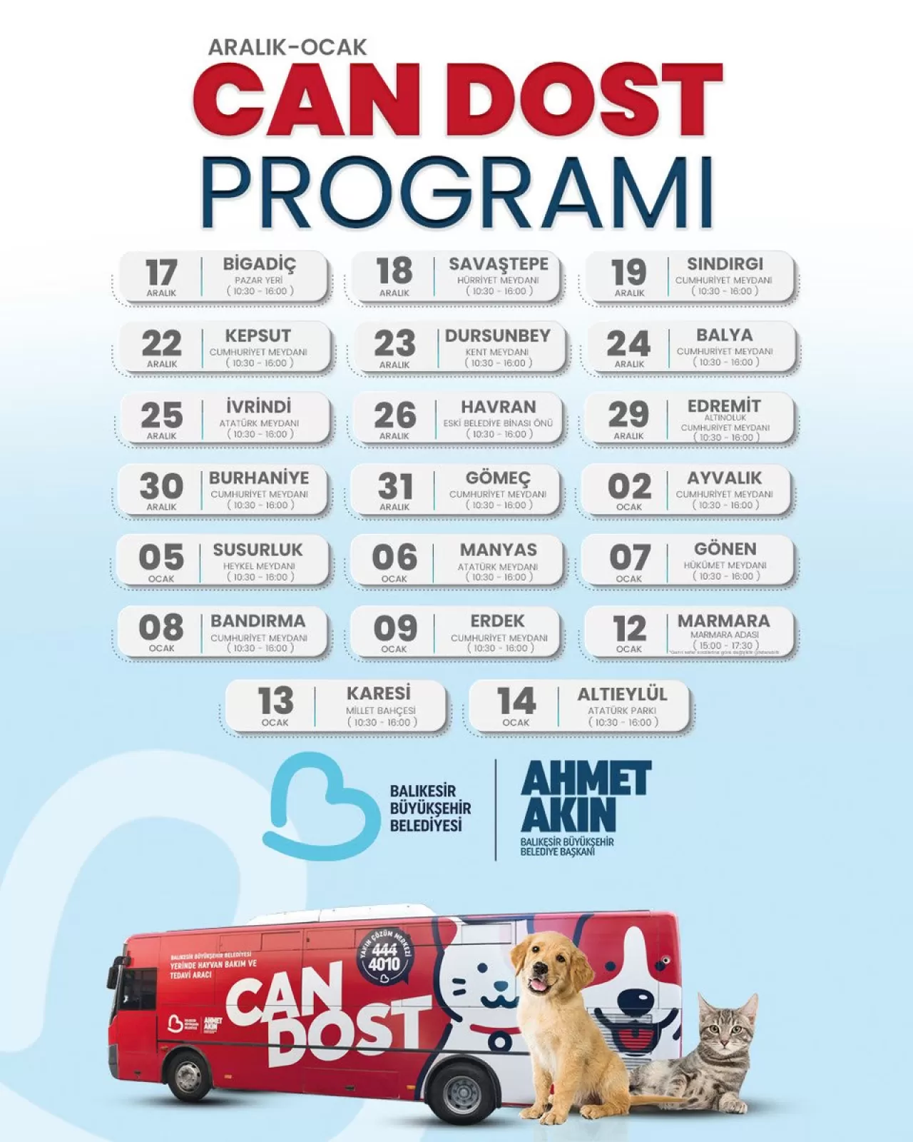 Balıkesir'de Sokak Hayvanları İçin Gezici Sağlık Hizmeti