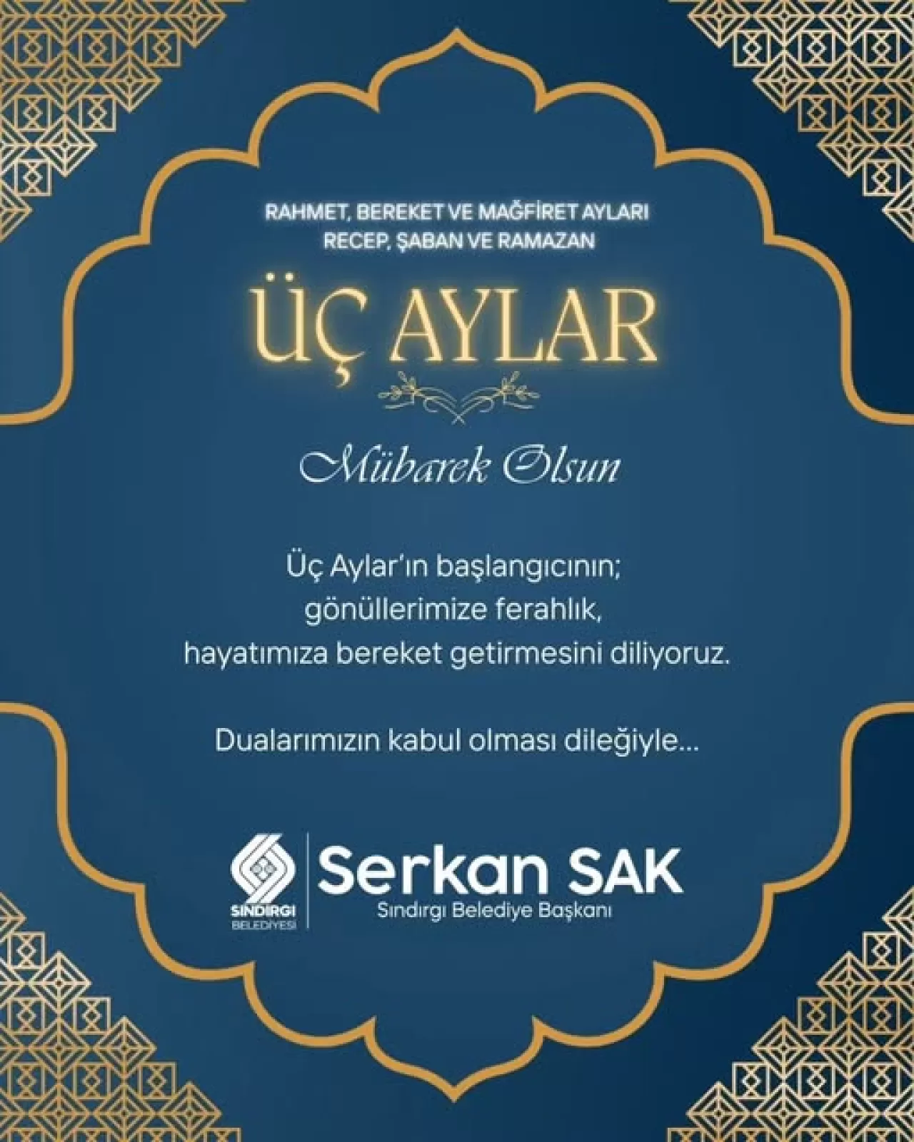 Üç Aylar'ın Başlangıcı Sındırgı'da Huzur ve Bereket Getirdi