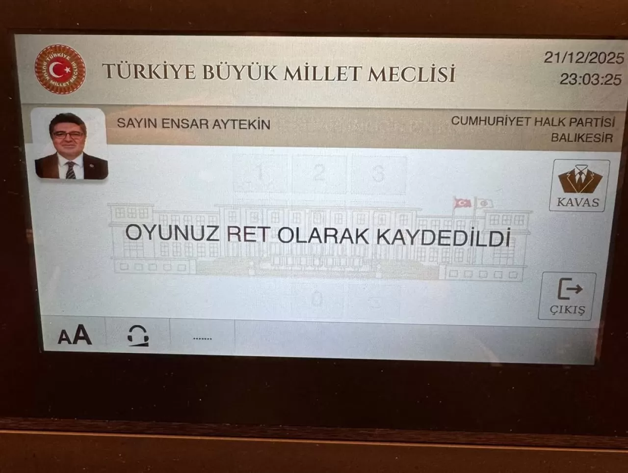 CHP'li Aytekin: Bu Düzene ve Bütçesine Hayır Demek Borcumuz