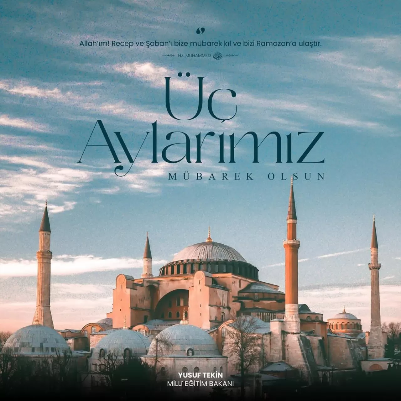 Milli Eğitim Bakanı Tekin'den Üç Aylar Mesajı