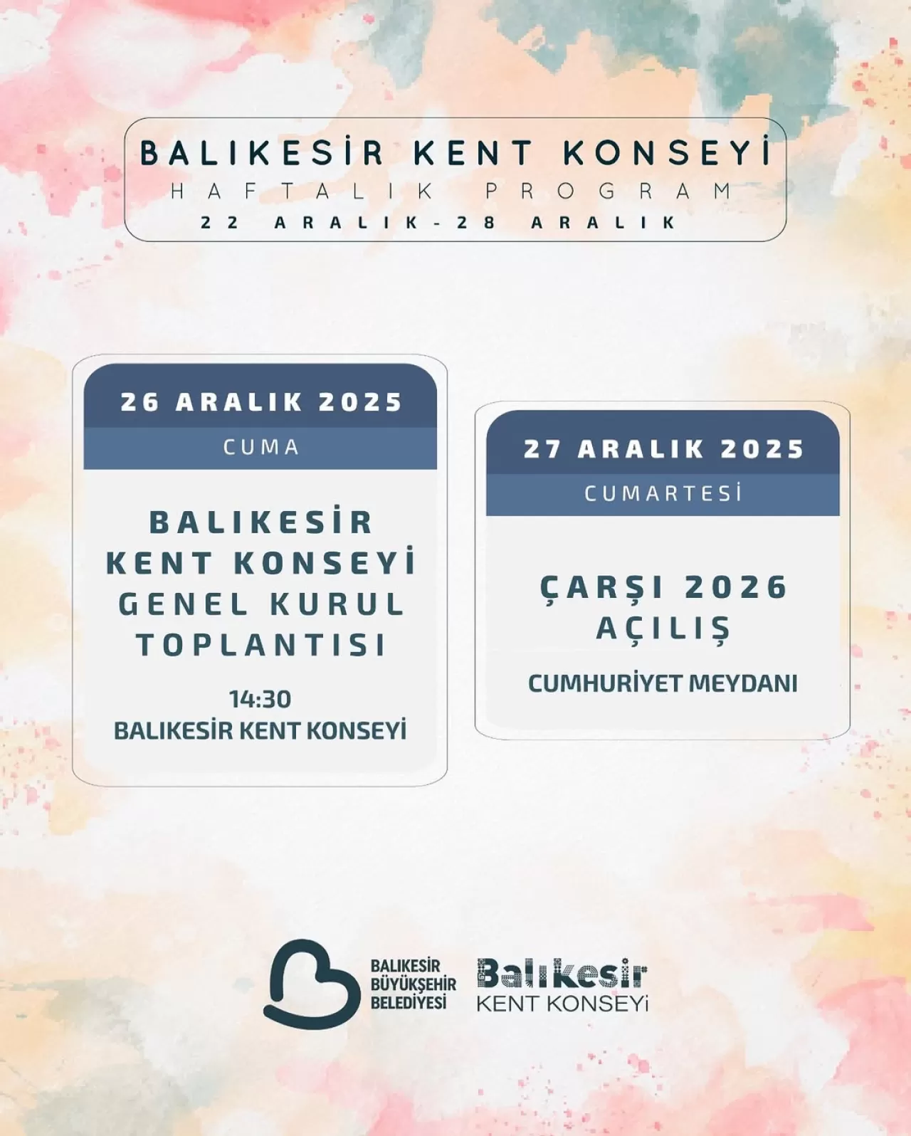 Balıkesir Kent Konseyi'nde Yoğun Hafta: Genel Kurul ve Çarşı 2026 Açılışı