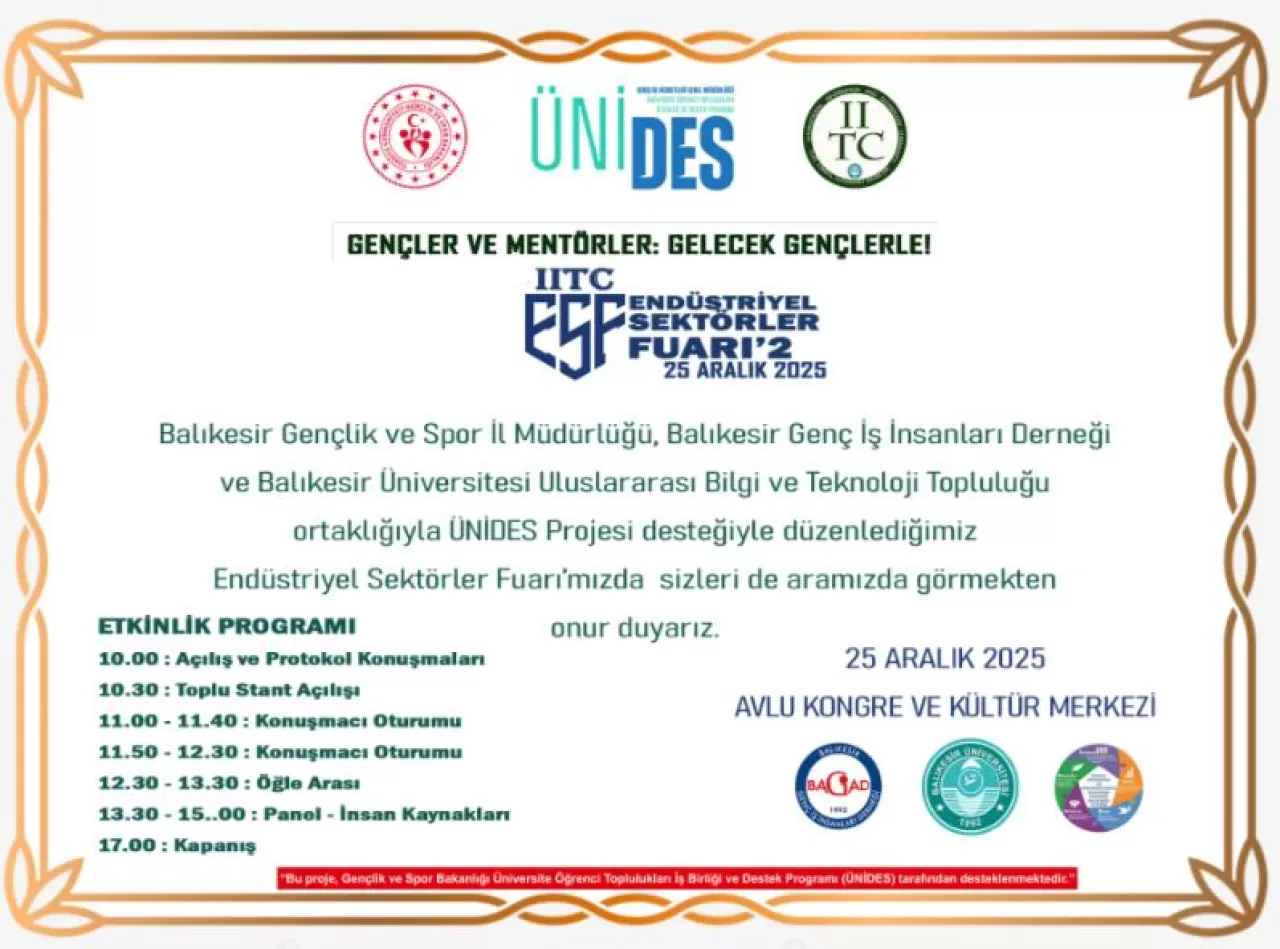 Balıkesir'de Gençler ve Sektör Profesyonellerini Buluşturan Fuar