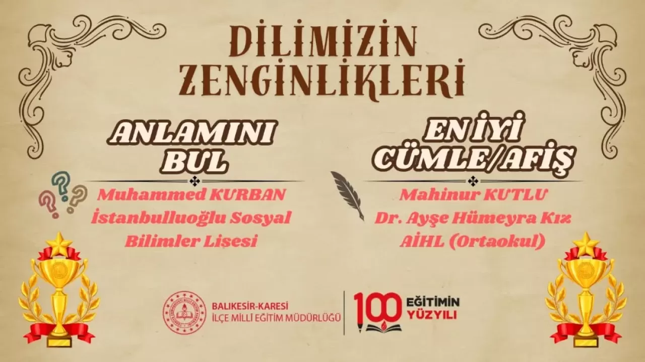 Karesi'den İki Yarışmada İl Birinciliği