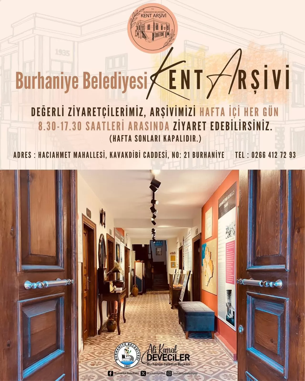 Burhaniye'nin Tarihi Hafızası: Kent Arşivi Hizmete Açıldı