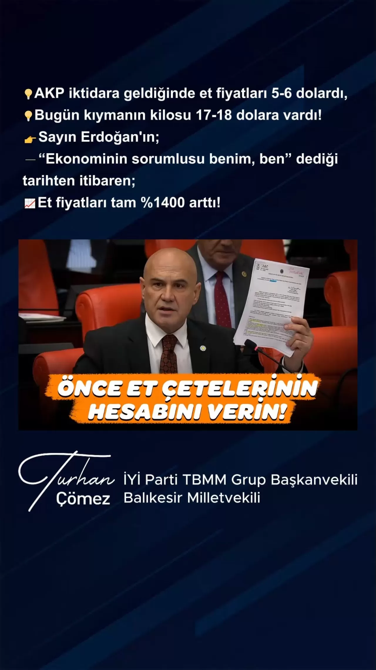 Et Fiyatlarında Çarpıcı Artış: AKP Döneminde 1400 Katlık Yükseliş!