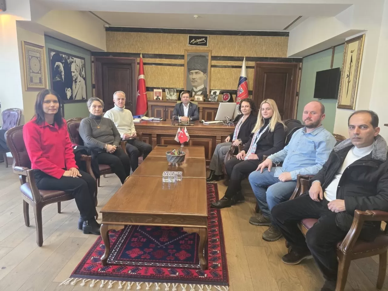 Çağdaş Eğitim Kooperatifi Sındırgı Belediyesi'ni Ziyaret Etti