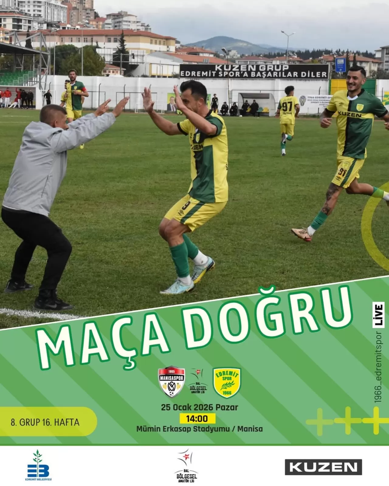 Manisaspor, Edremitspor'u Konuk Edecek