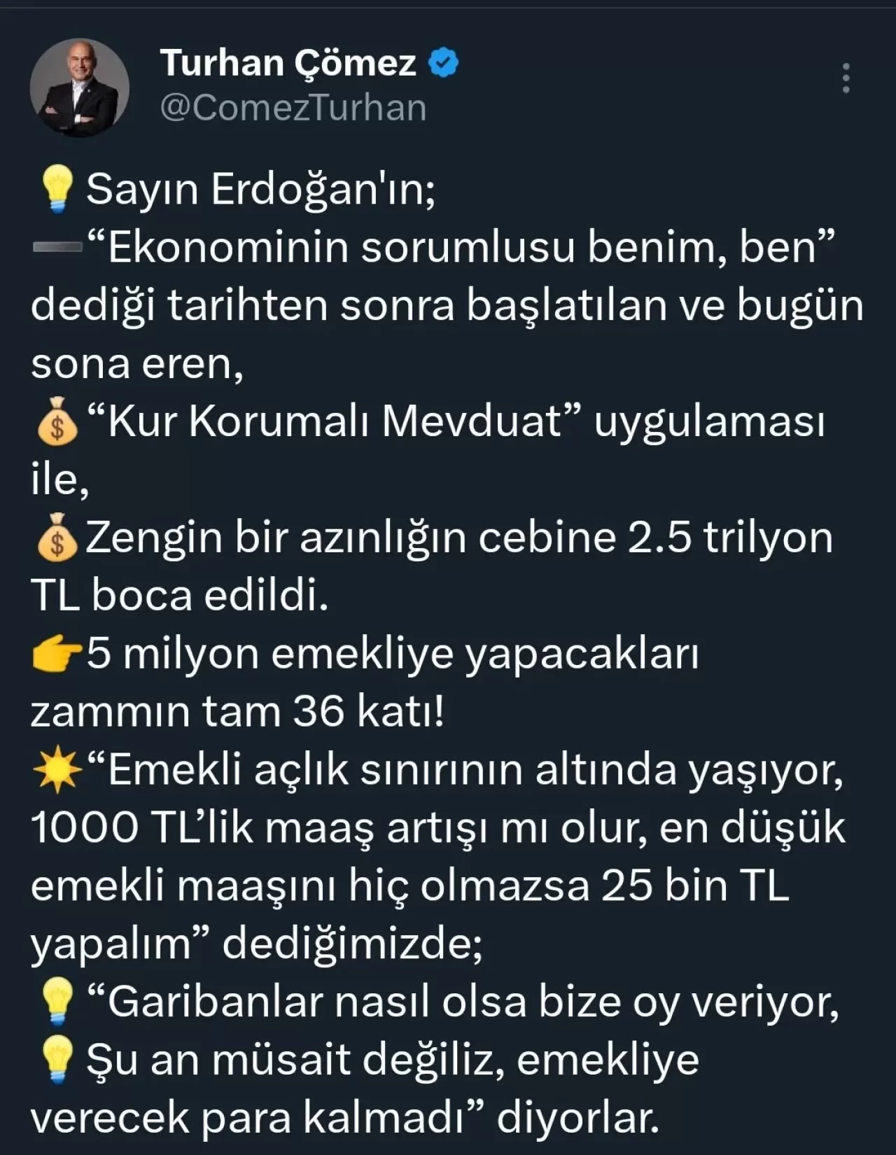 Kur Korumalı Mevduat'tan Zenginlere 2.5 Trilyon Lira Aktarıldığı İddiası