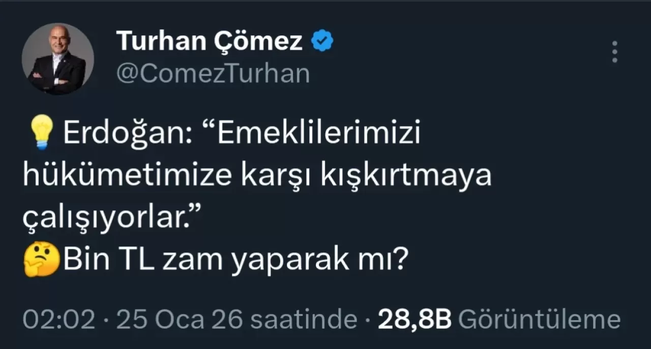 Emekli Zammı ve Kışkırtma İddiaları Meclis Gündeminde