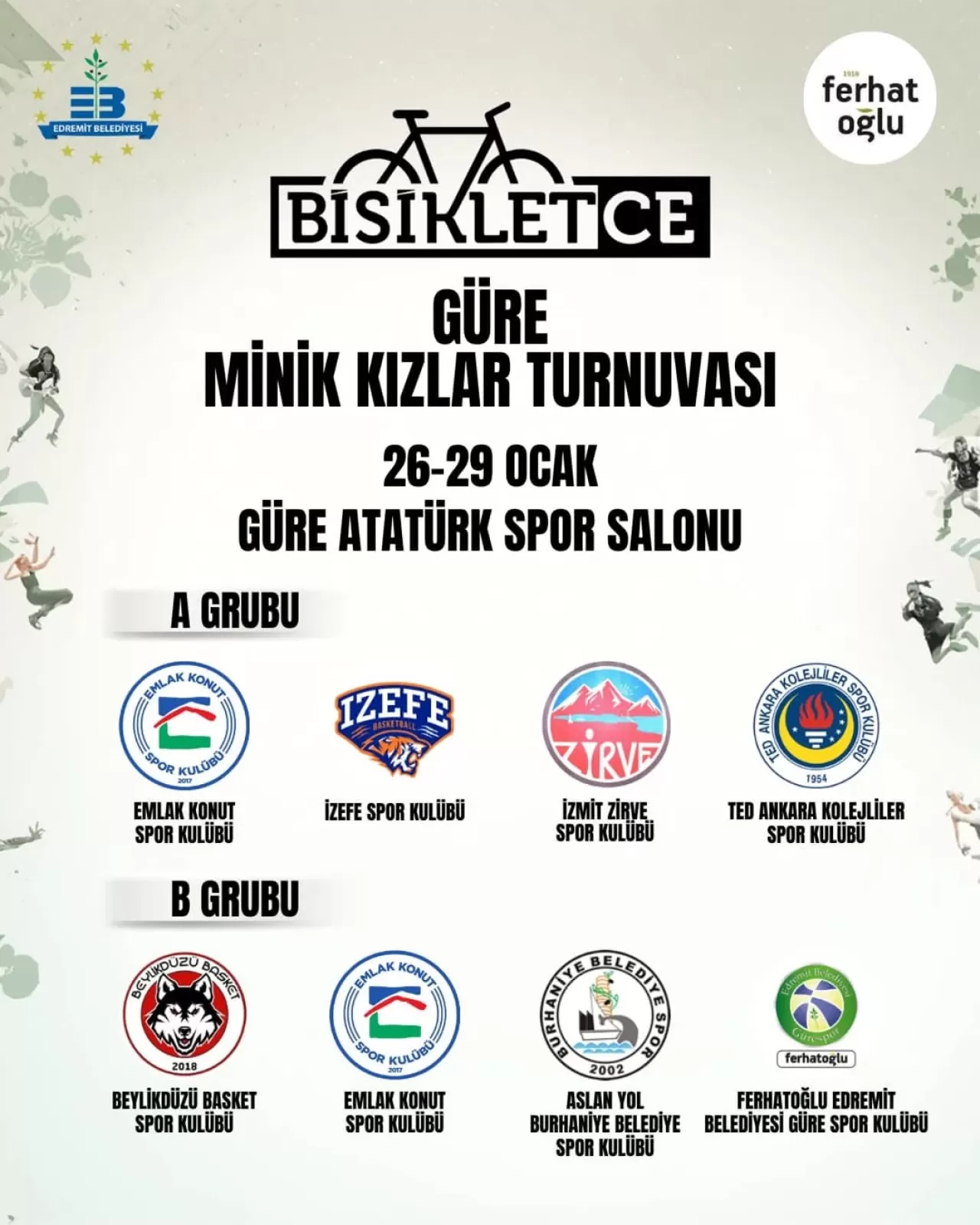 Burhaniye Belediyespor Minik Kızlar Turnuvada Mücadele Edecek