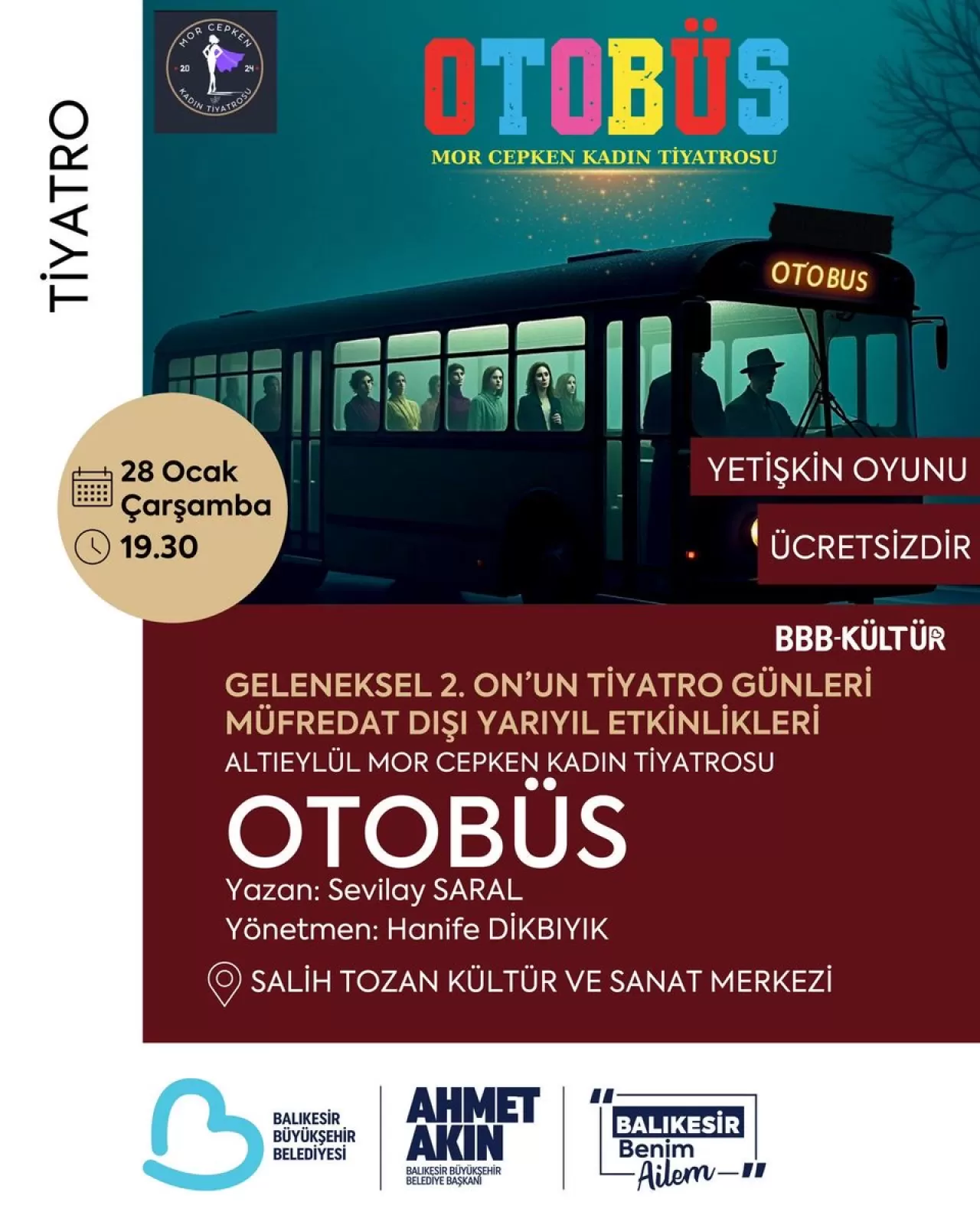 Balıkesir'de Yarıyıl Tatiline Özel Sanat ve Tiyatro Şöleni