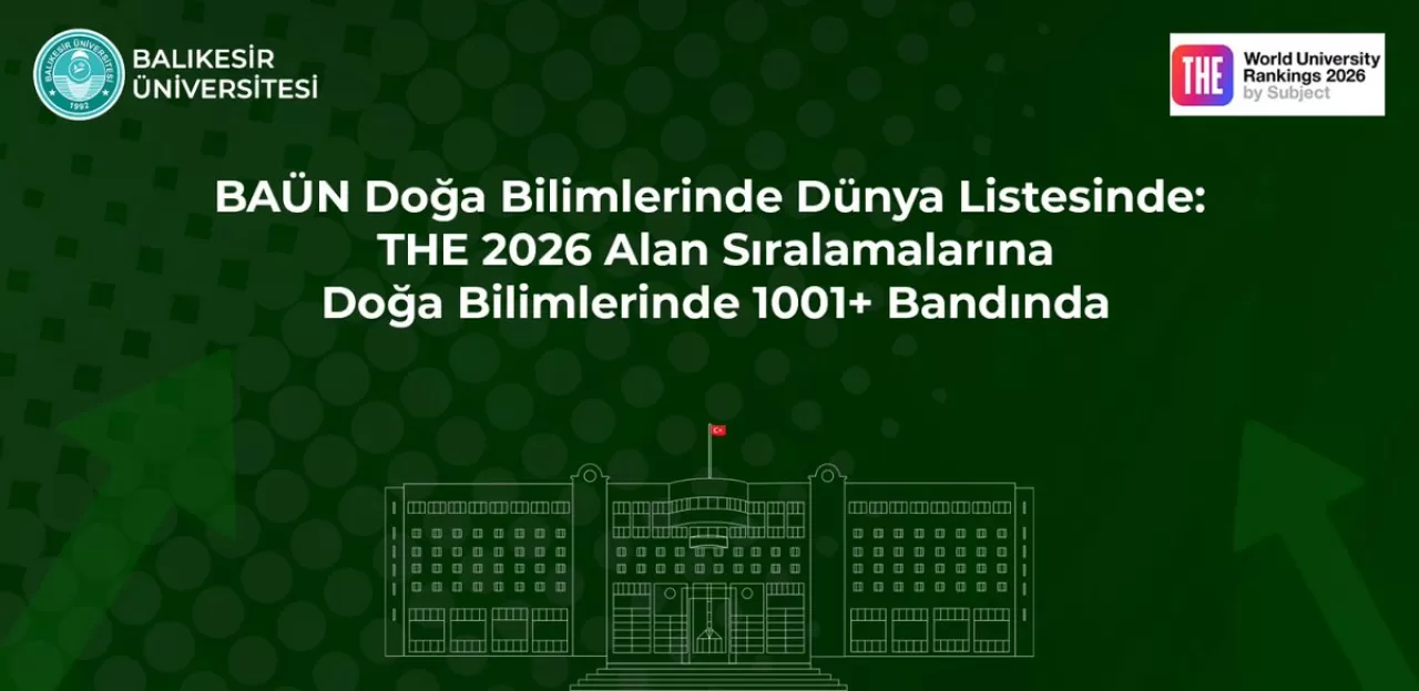 Balıkesir Üniversitesi THE 2026 Sıralamalarında Dünya Çapında Başarısını Kanıtladı