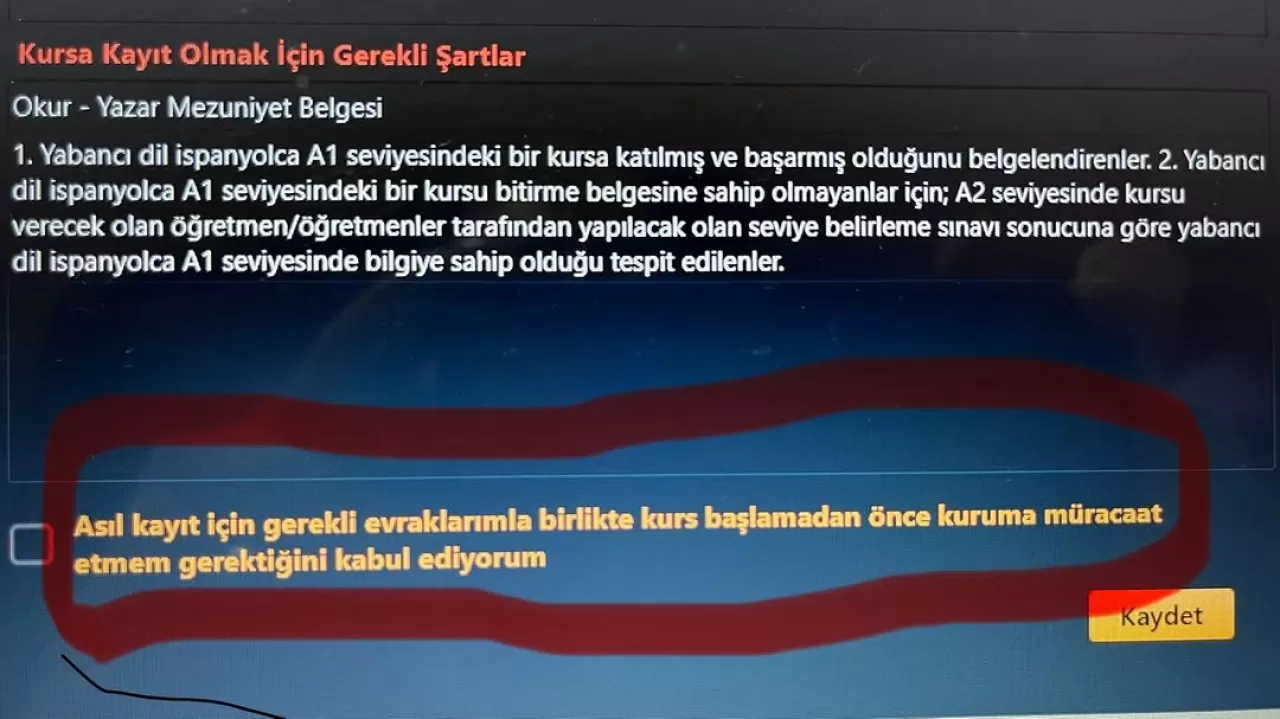 Edremit'te Halk Eğitimi Kursları İçin Kesin Kayıt Uyarısı
