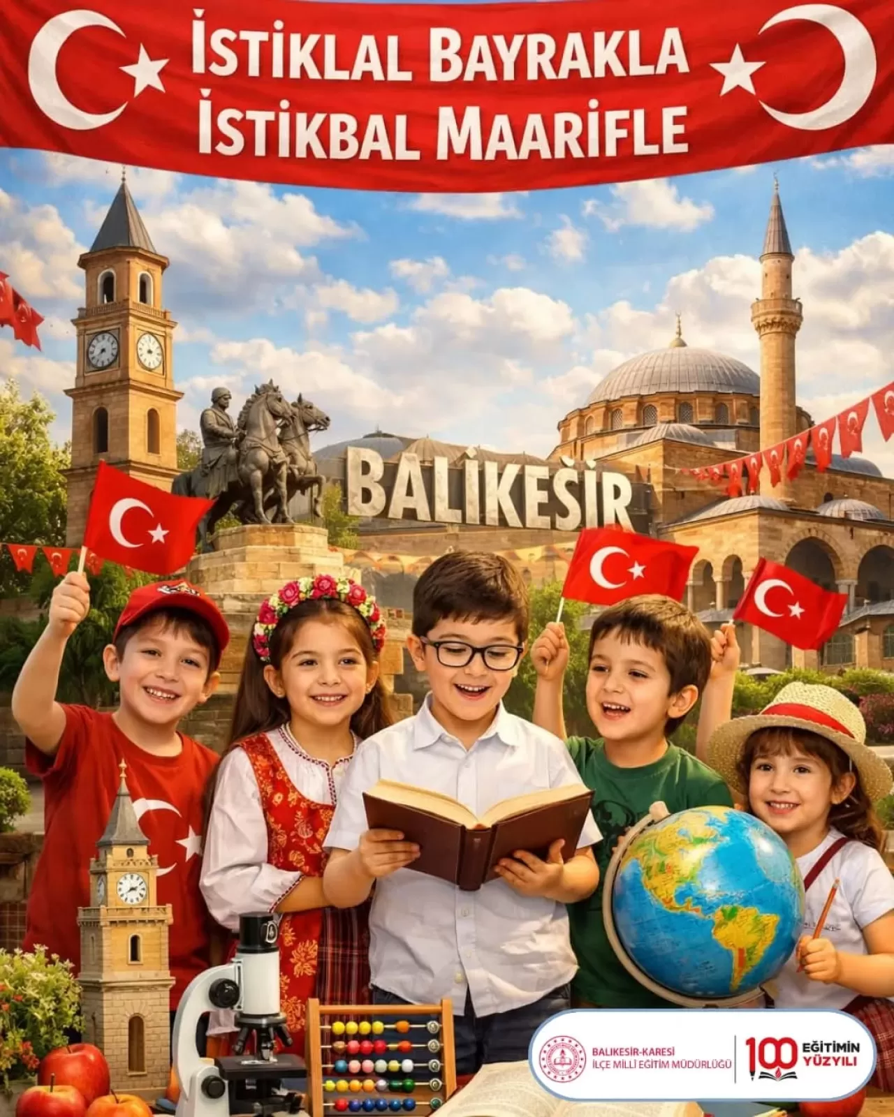 Karesi'de Yeni Eğitim Dönemi Millî Değerlerle Başlıyor