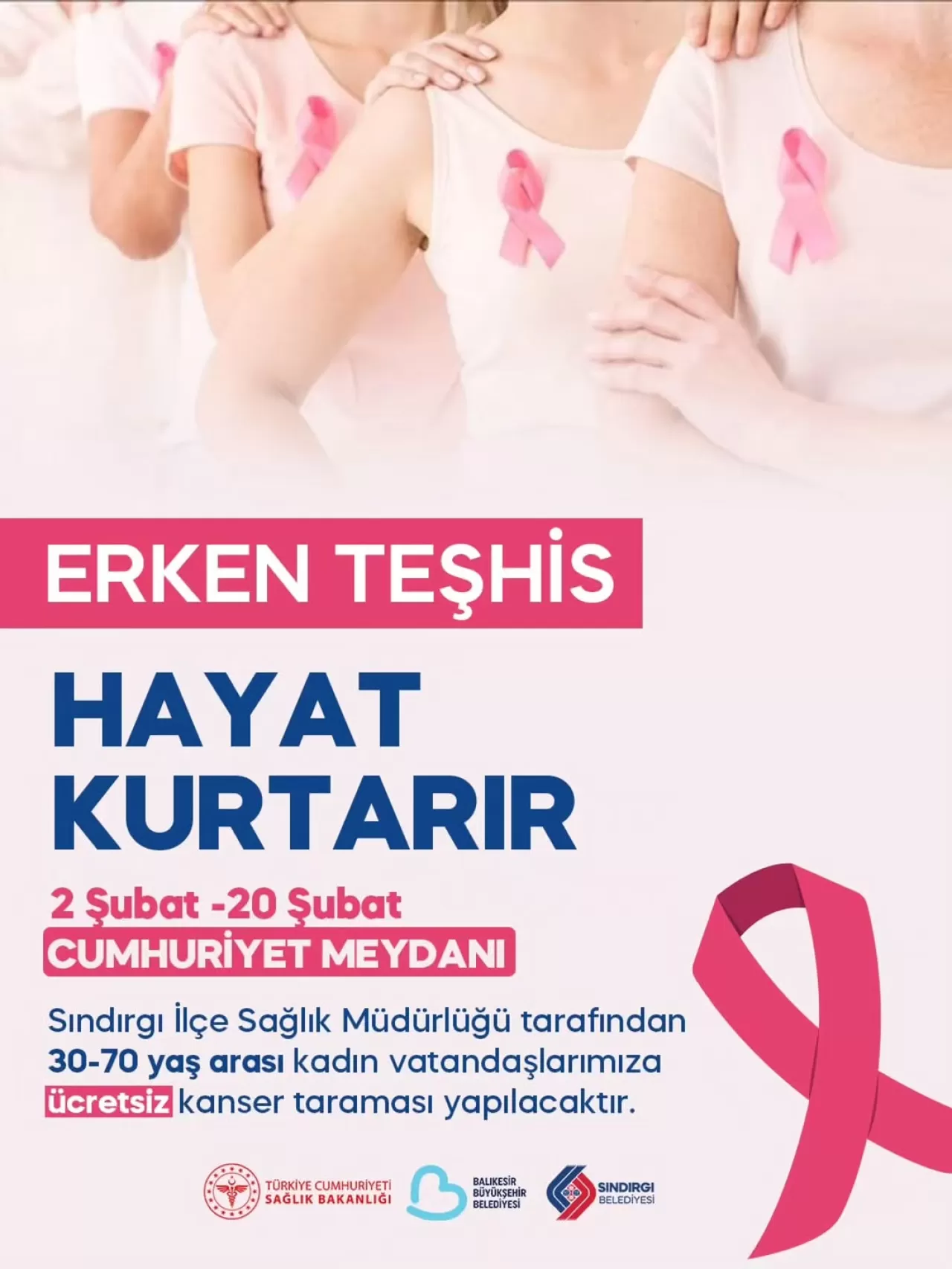 Sındırgı'da Mobil Kanser Tarama Tırı Hizmete Girdi