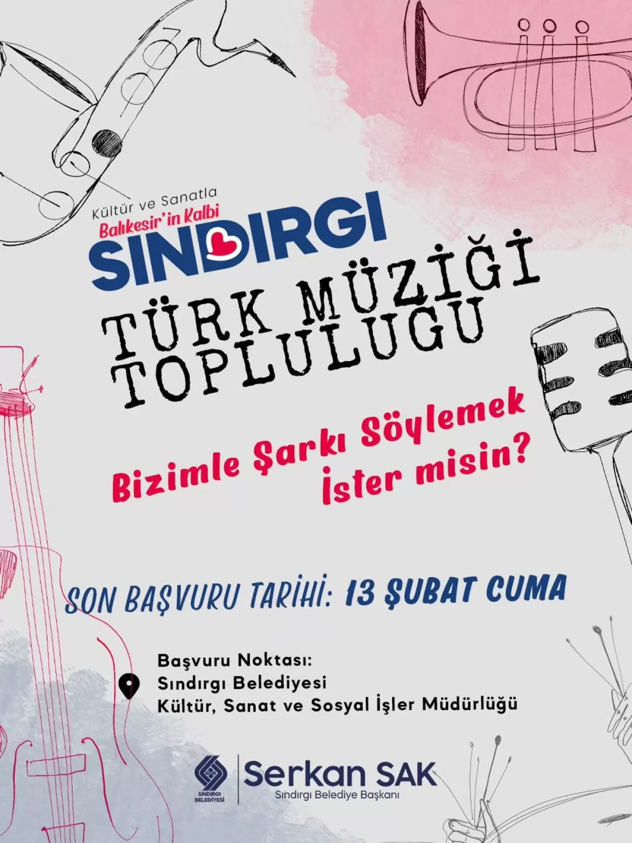 Sındırgı Belediyesi Türk Müziği Topluluğu Yeni Koristlerini Arıyor