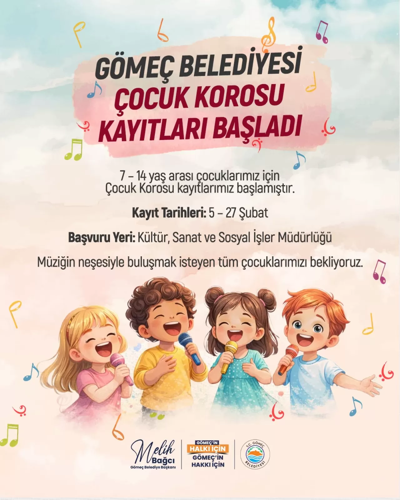Gömeç'te Çocuk Korosu İçin Kayıtlar Başladı