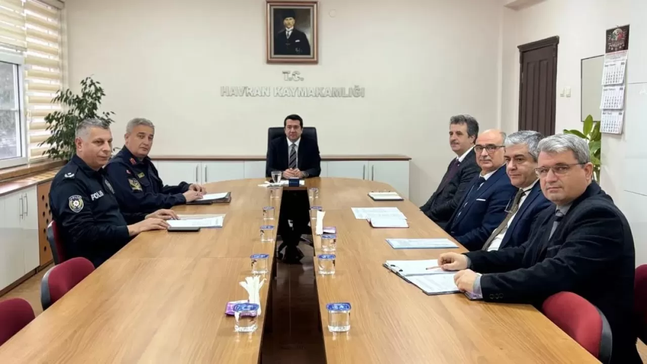 Havran'da Öğrenci Güvenliği İçin Protokol Değerlendirme Toplantısı Yapıldı