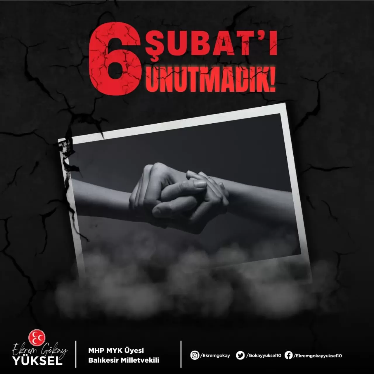 6 Şubat Depremlerinin Yıldönümünde Anma Mesajı