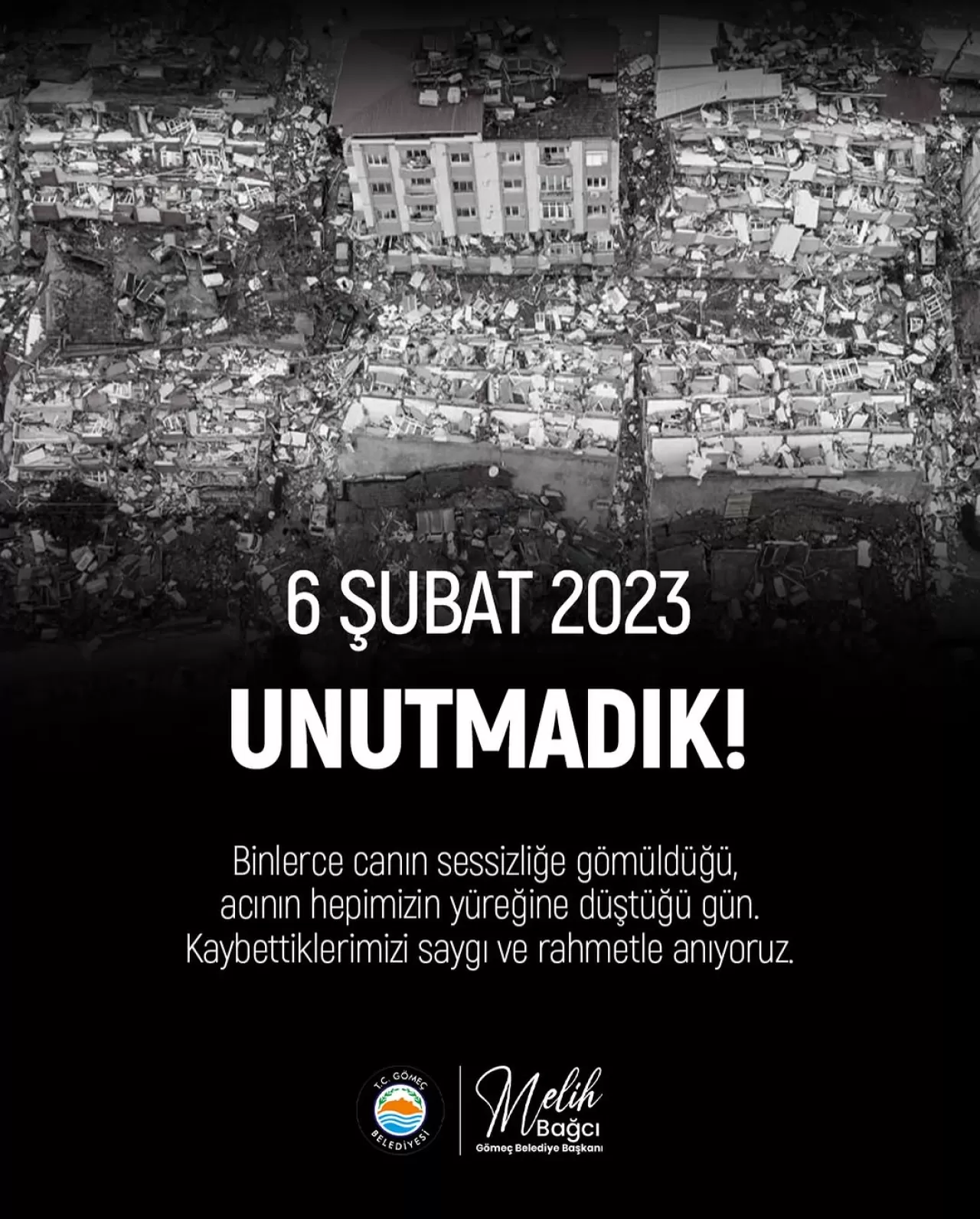 Gömeç'te 6 Şubat Deprem Felaketi Anıldı