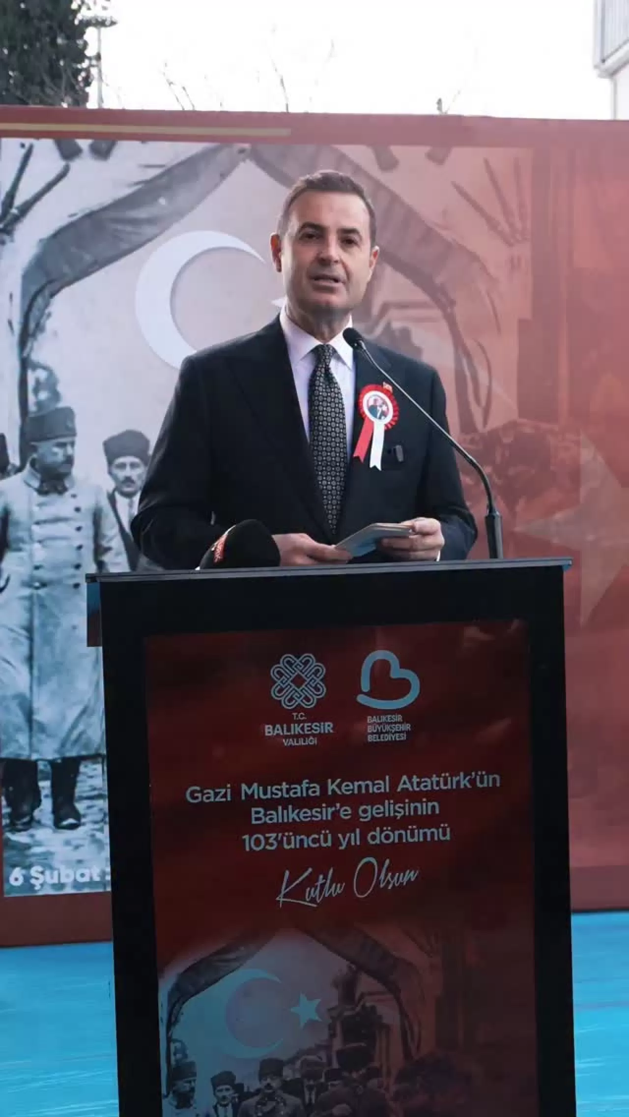 Balıkesir'de Atatürk'ün Gelişinin 103. Yıl Dönümü Kutlandı