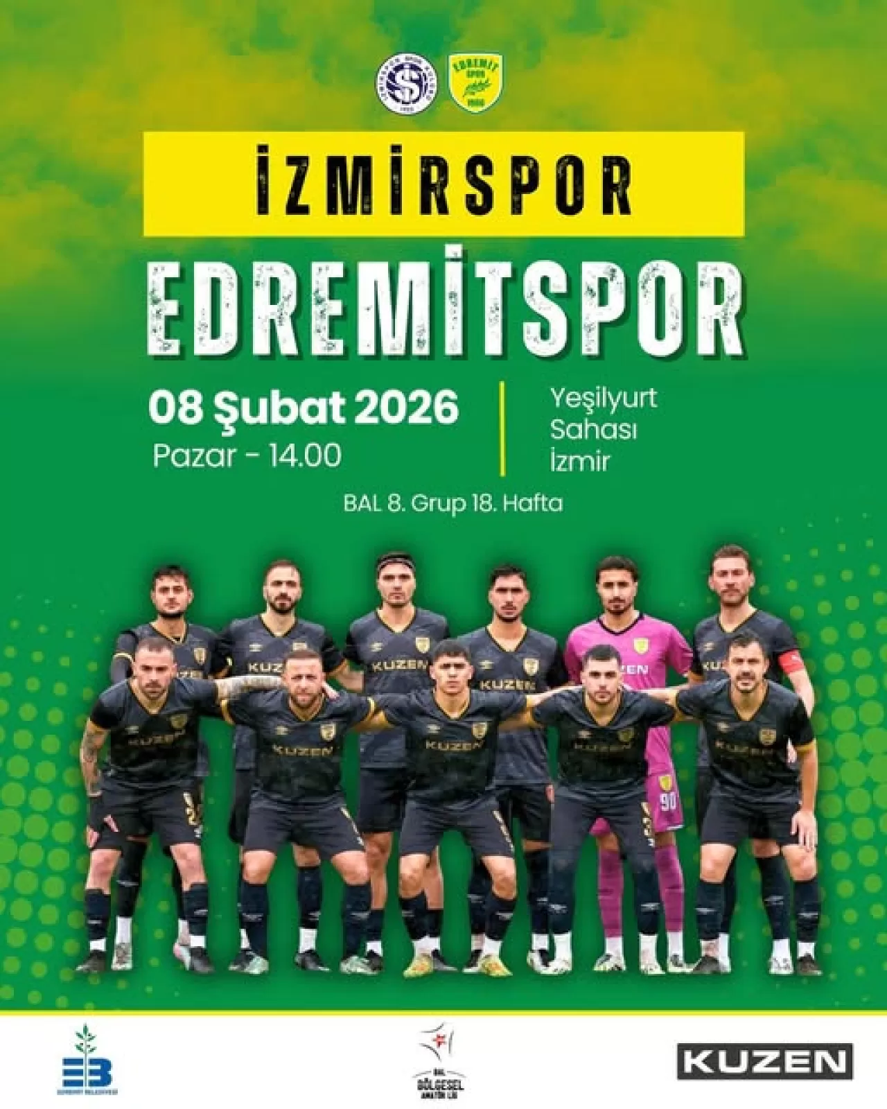 Edremitspor, İzmirspor'u 8 Şubat'ta Konuk Edecek