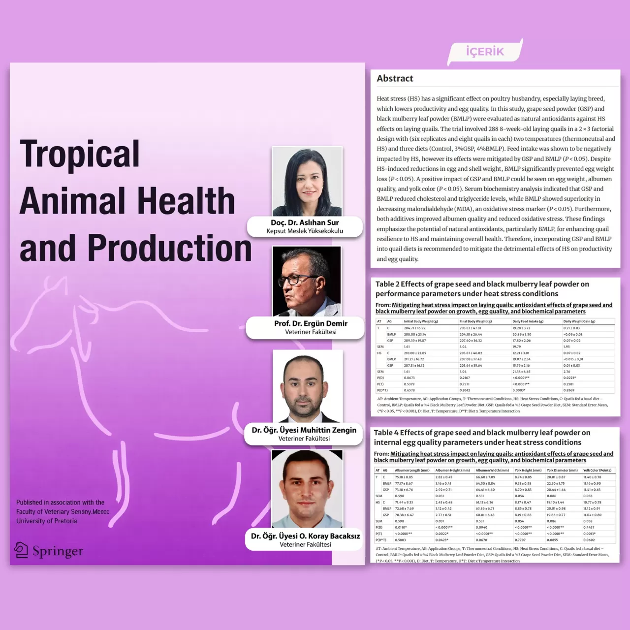 Bıldırcınlarda Sıcaklık Stresine Doğal Çözüm: Üzüm Çekirdeği ve Kara Dut