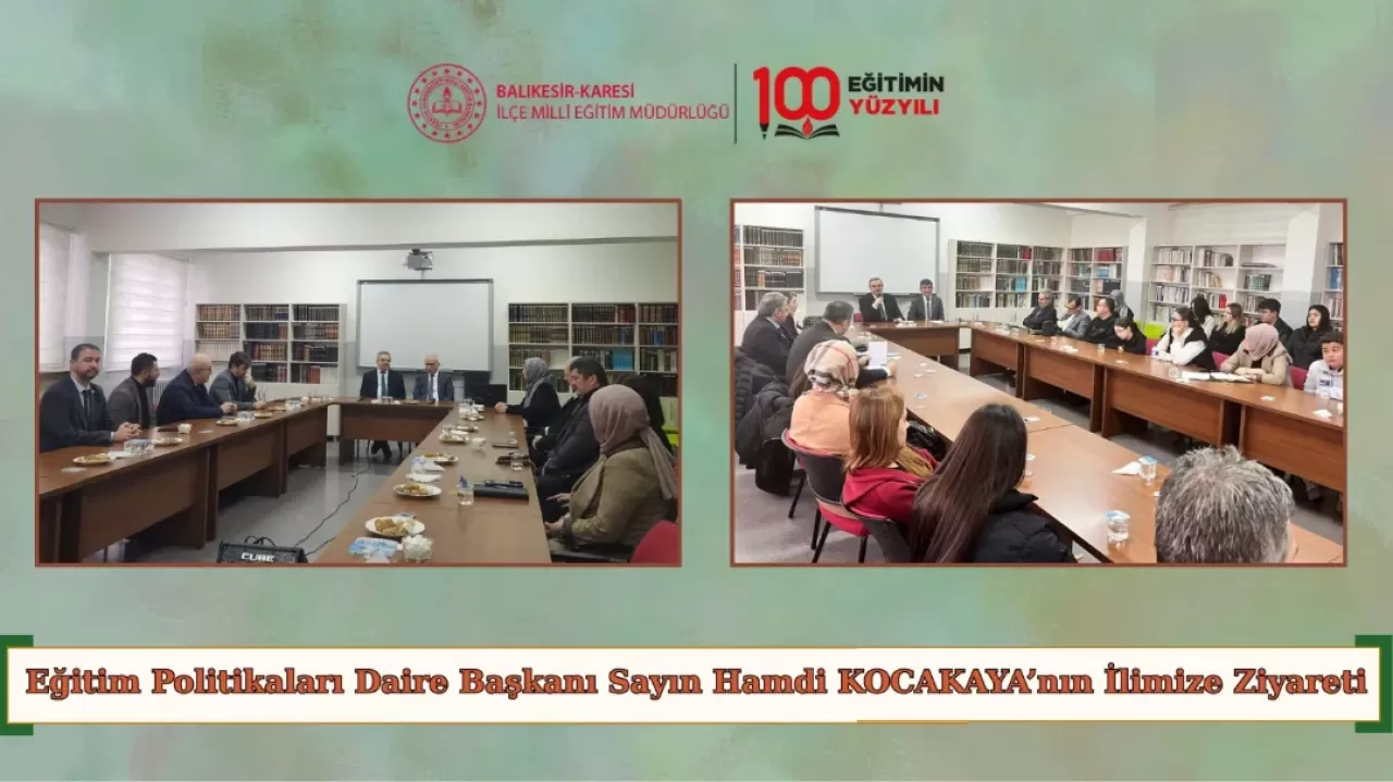 Bakanlık Temsilcisi Balıkesir'de İmam Hatip Okullarını ve Kütüphaneleri İnceledi