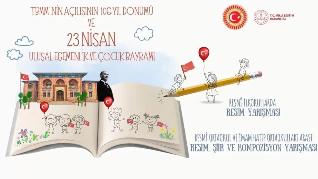 Balıkesir'de TBMM'nin Açılışının 106. Yılı ve 23 Nisan İçin Yarışma