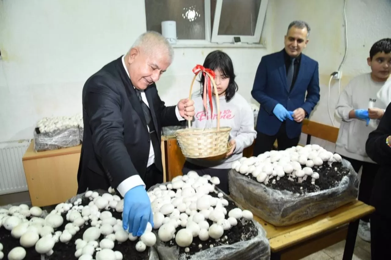 Özel Öğrencilerin Mantar Hasat Heyecanı