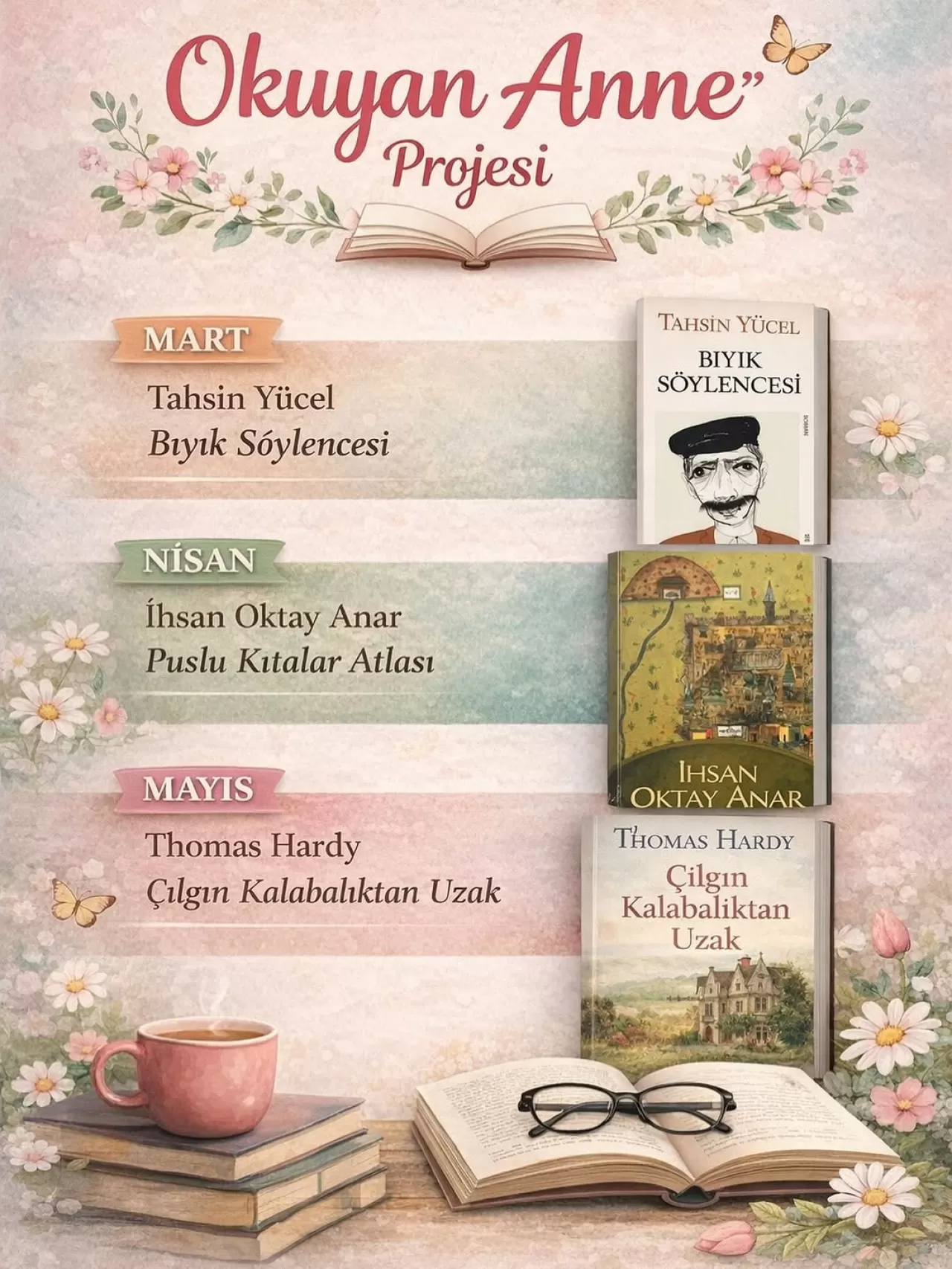 Gömeç'te Okuyan Anne Projesi Mart Ayı Kitap Listesi Açıklandı!