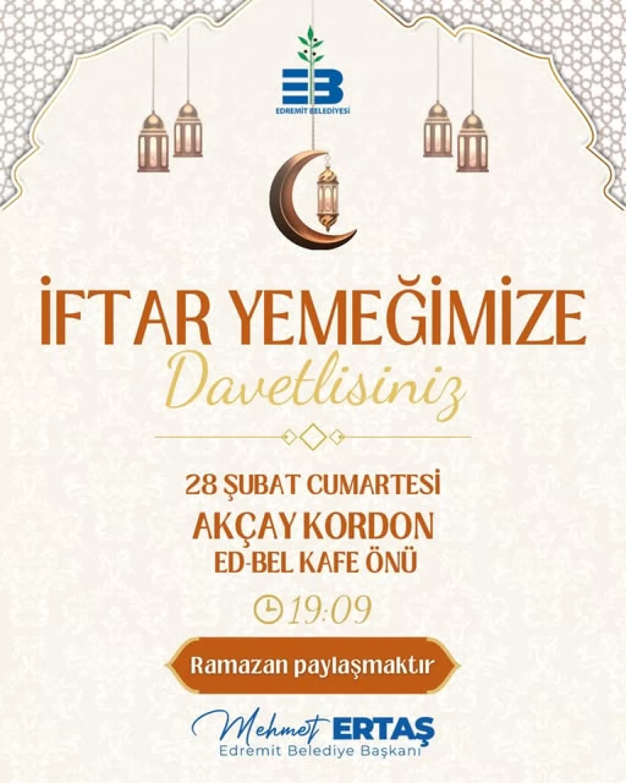 Balıkesir Edremit'te Ramazan Bereketi Halkla Buluşuyor