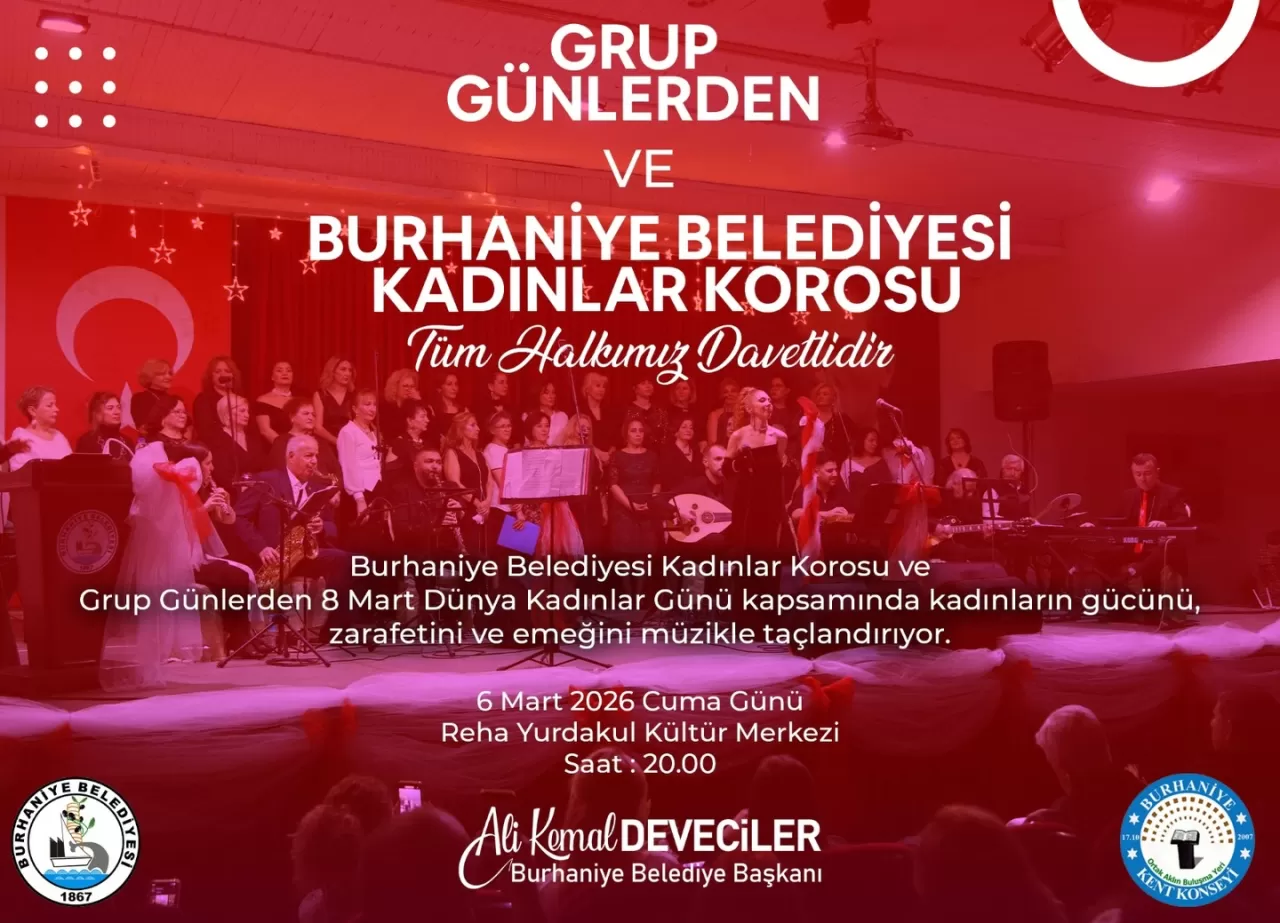 Burhaniye'de 8 Mart'a Özel Kadınlar Korosu Konseri