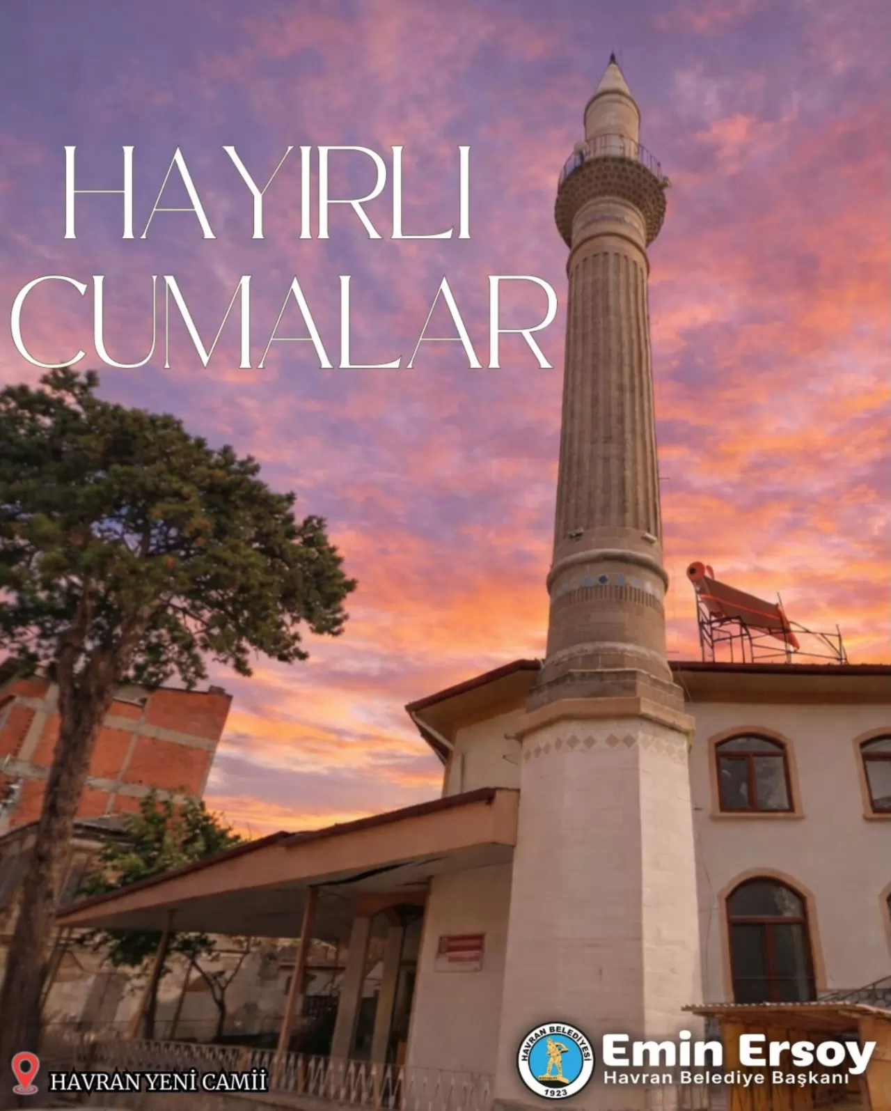 Havran Belediyesi'nden Hayırlı Cuma Mesajı