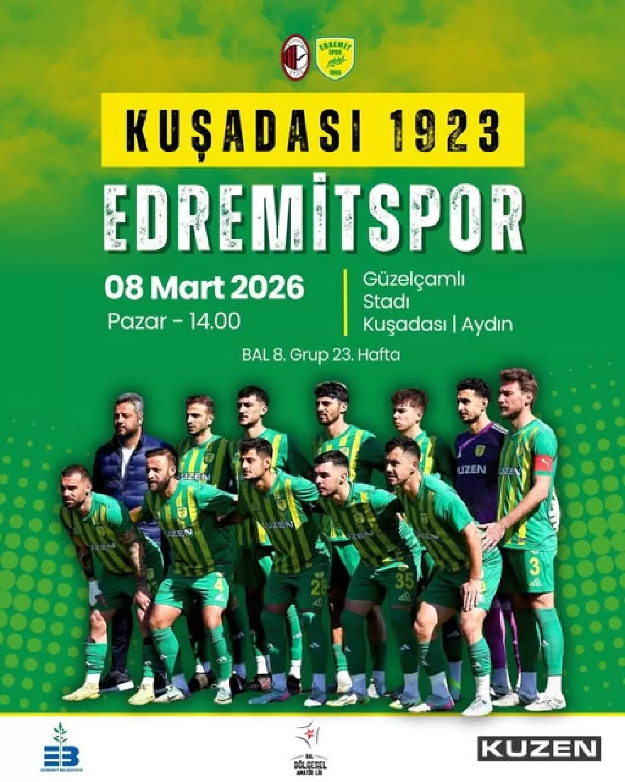 Edremitspor, Kuşadası'nda Sahaya Çıkıyor