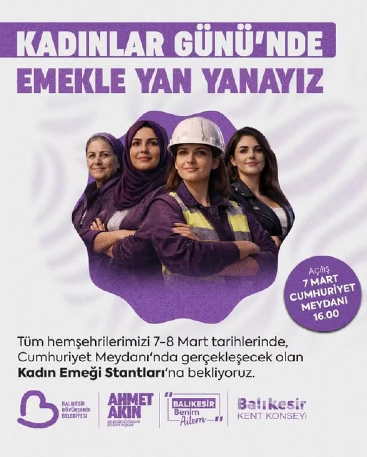 Balıkesir'de 8 Mart Dünya Kadınlar Günü'nde Kadın Emeği Stantları Kuruldu