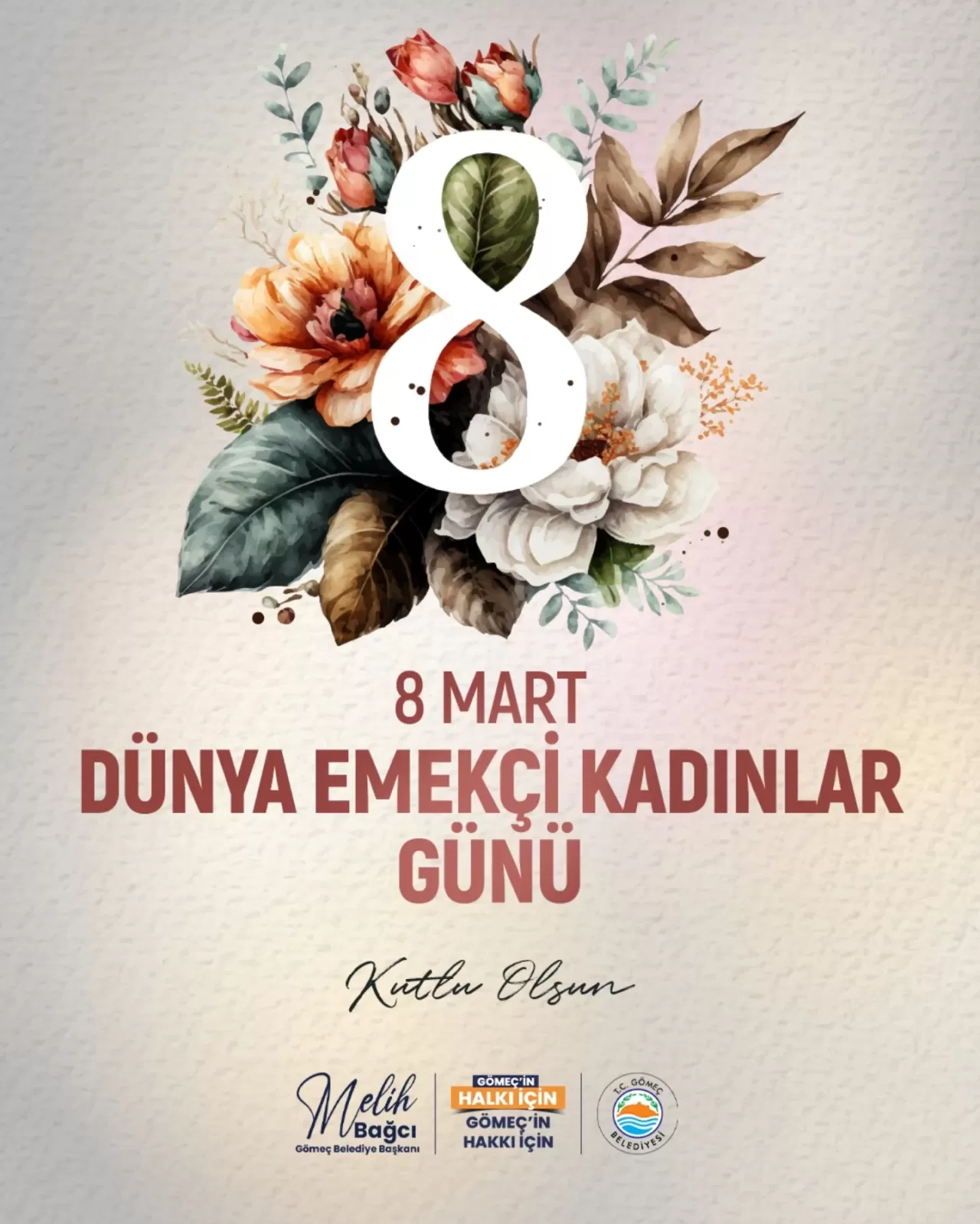 Gömeç Belediyesi'nden 8 Mart Mesajı: Kadınların Emeği Toplumun Temelidir