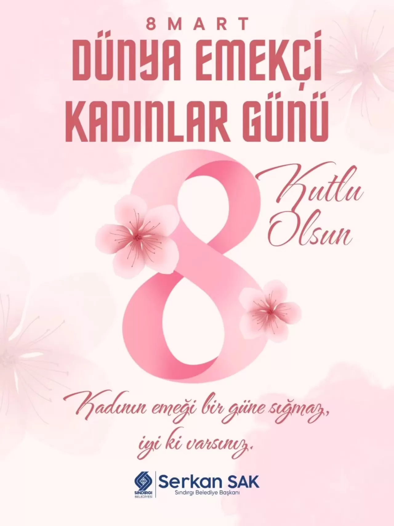 Sındırgı Belediyesi'nden 8 Mart Mesajı: Kadının Emeği Bir Güne Sığmaz