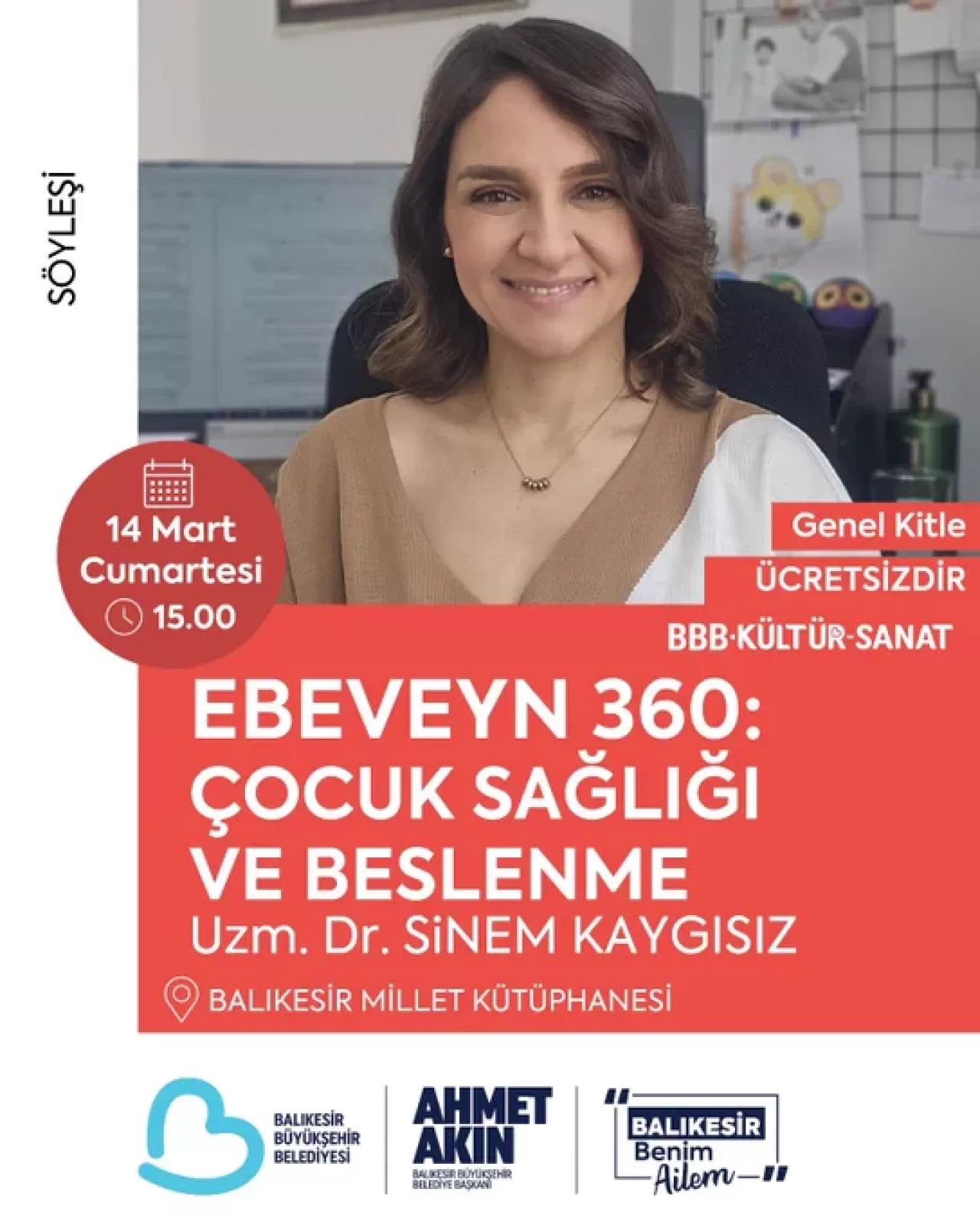 Balıkesir'de Ebeveynlere Yönelik Çocuk Sağlığı ve Beslenme Söyleşisi