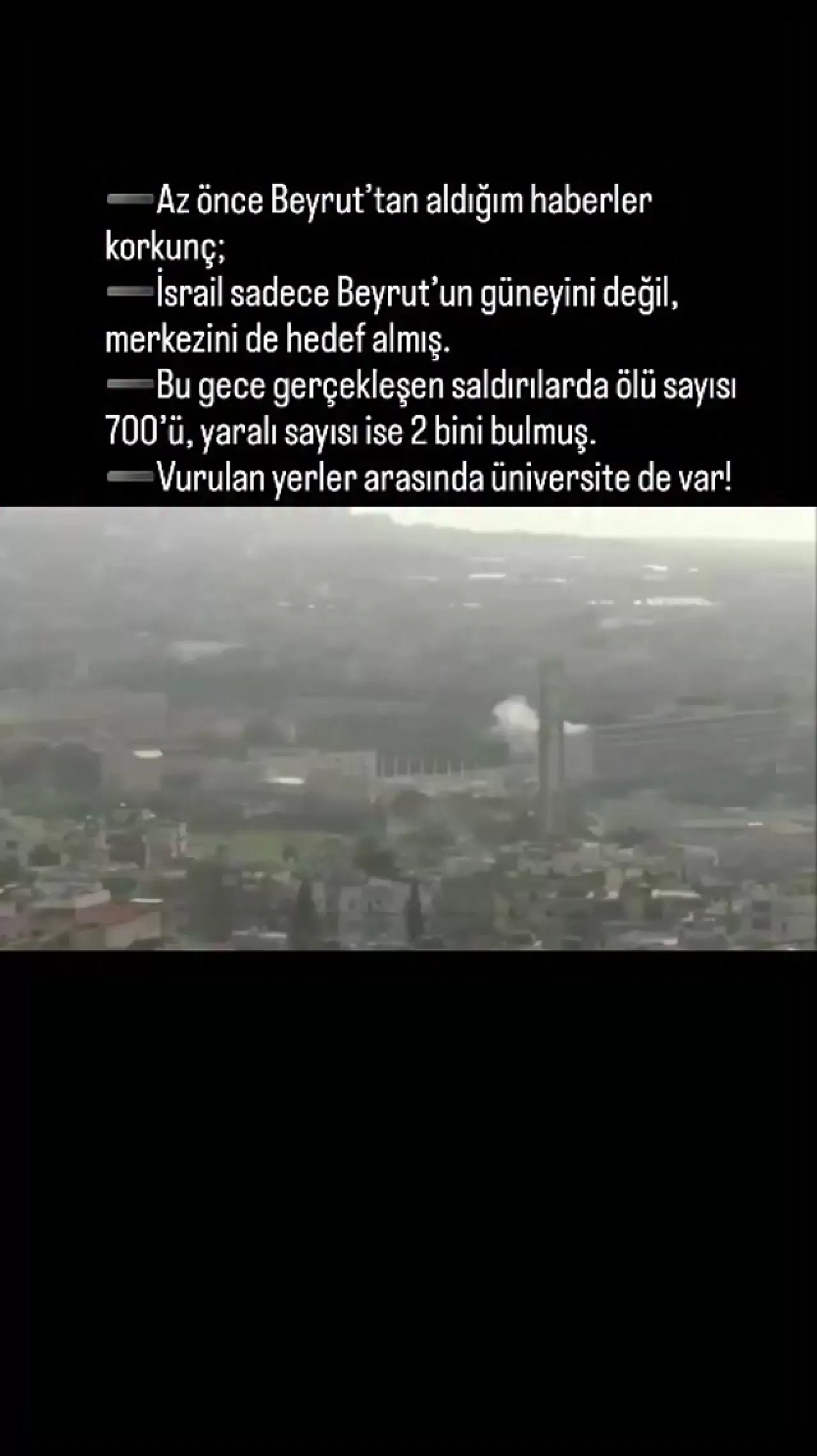 Beyrut'ta İsrail Saldırıları: 700 Can Kaybı